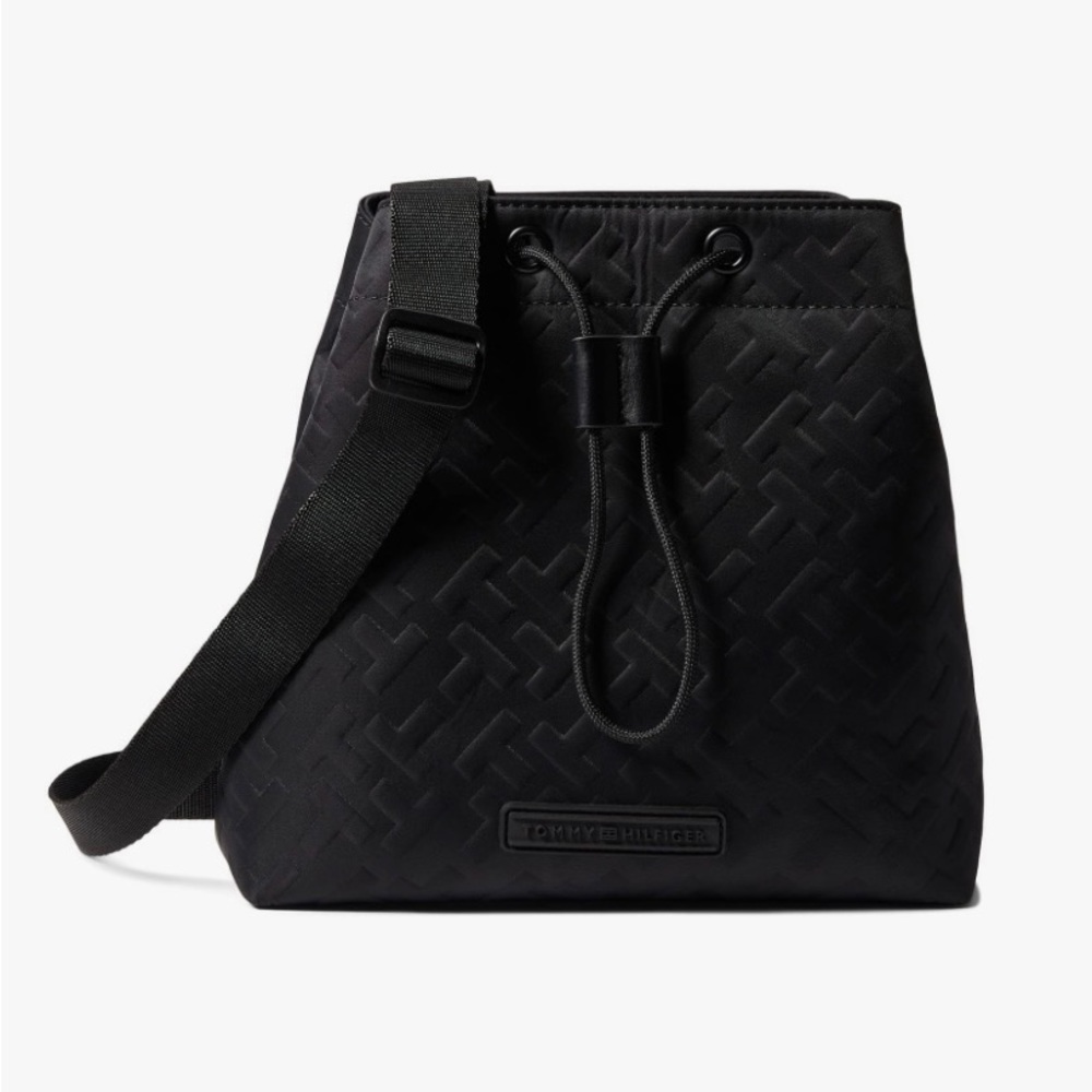 Black Tommy Hilfiger bucket bag